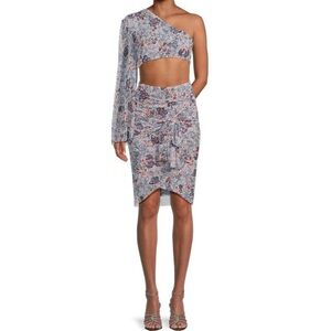 Misa Los Angeles One-Shoulder Floral Dress